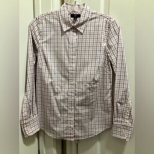 J Crew ladies blouse in the 365 line and I paid $100.
Beautiful pink!